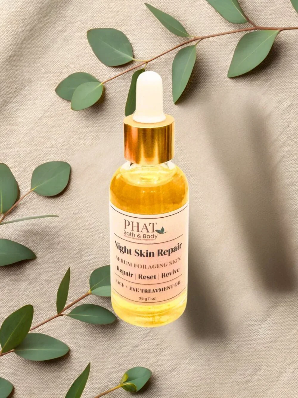Phat Bath & Body Night Skin Repair Facial Serum with Botanical Oils